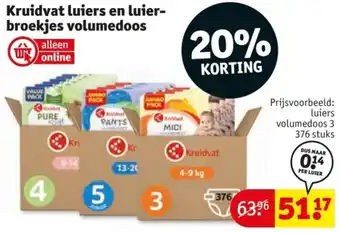 Kruidvat Kruidvat luiers en luier- broekjes volumedoos aanbieding