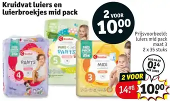 Kruidvat Kruidvat luiers en luierbroekjes mid pack aanbieding