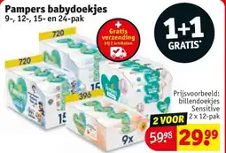 Kruidvat Pampers babydoekjes aanbieding