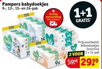 Kruidvat Pampers babydoekjes aanbieding
