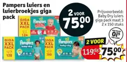 Kruidvat Pampers luiers en luierbroekjes giga pack aanbieding
