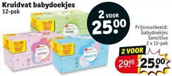 Kruidvat Kruidvat babydoekjes aanbieding