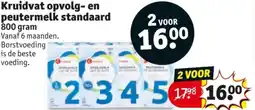 Kruidvat Kruidvat opvolg en peutermelk standaard aanbieding