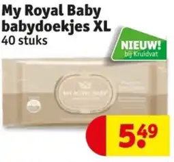 Kruidvat My Royal Baby babydoekjes XL aanbieding