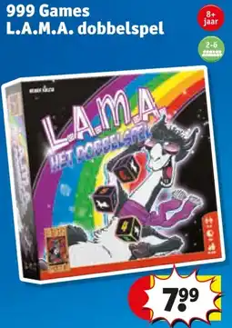 Kruidvat 999 Games L.A.M.A. dobbelspel aanbieding