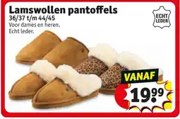 Kruidvat Lamswollen pantoffels aanbieding