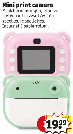 Kruidvat Mini print camera aanbieding