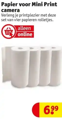Kruidvat Papier voor Mini Print camera aanbieding