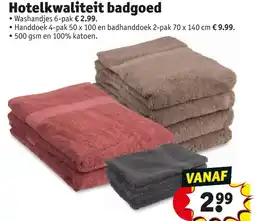 Kruidvat Hotelkwaliteit badgoed aanbieding