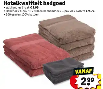 Kruidvat Hotelkwaliteit badgoed aanbieding