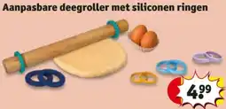 Kruidvat Aanpasbare deegroller met siliconen ringen aanbieding