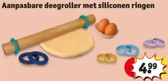 Kruidvat Aanpasbare deegroller met siliconen ringen aanbieding