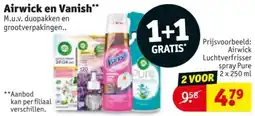 Kruidvat Airwick en Vanish aanbieding