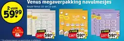 Kruidvat Venus megaverpakking navulmesjes aanbieding