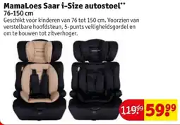 Kruidvat MamaLoes Saar i-Size autostoel aanbieding