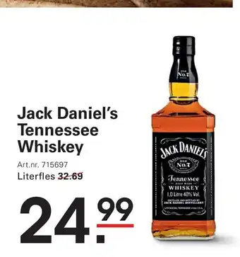Sligro Jack Daniel's Tennessee Whiskey aanbieding