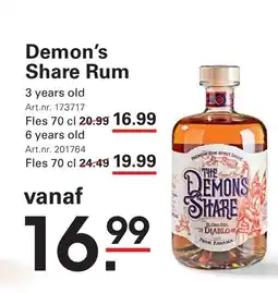 Sligro Demon's Share Rum aanbieding