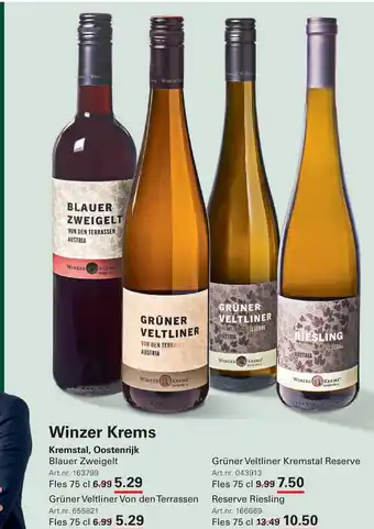 Sligro Winzer Krems Kremstal, Oostenrijk Blauer Zweigelt aanbieding