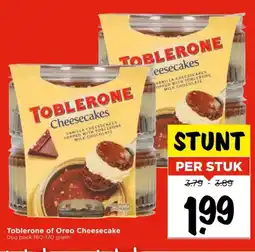 Vomar Voordeelmarkt Toblerone of Oreo Cheesecake aanbieding