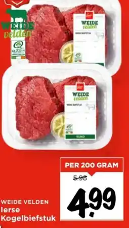 Vomar Voordeelmarkt Weide Velden lerse Kogelbiefstuk aanbieding