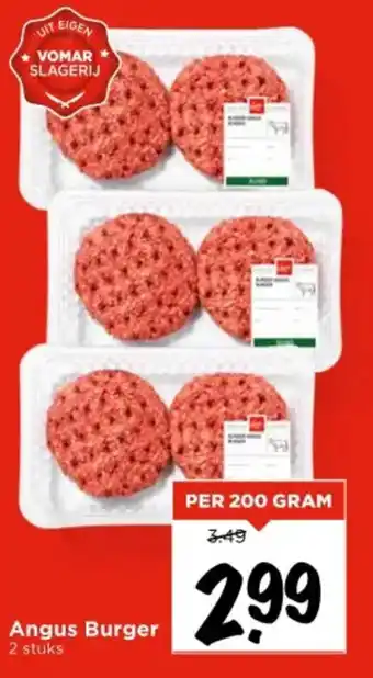 Vomar Voordeelmarkt Angus Burger aanbieding