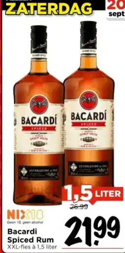 Vomar Voordeelmarkt Bacardi Spiced Rum aanbieding