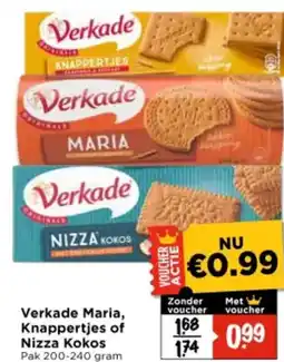 Vomar Voordeelmarkt Verkade Maria, Knappertjes of Nizza Kokos aanbieding