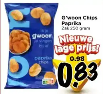 Vomar Voordeelmarkt G'woon Chips Paprika aanbieding