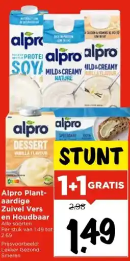 Vomar Voordeelmarkt Alpro Plant- aardige Zuivel Vers en Houdbaar aanbieding