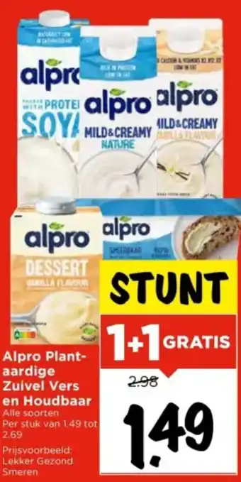 Vomar Voordeelmarkt Alpro Plant- aardige Zuivel Vers en Houdbaar aanbieding