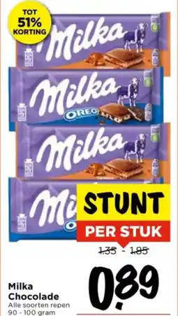 Vomar Voordeelmarkt Milka Chocolade aanbieding