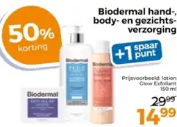 Trekpleister Biodermal hand, body en gezichtsverzorging aanbieding