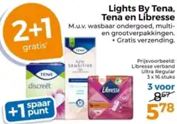 Trekpleister Lights By Tena, Tena en Libresse aanbieding