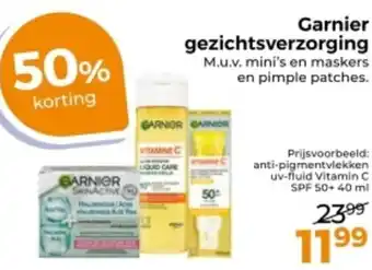 Trekpleister Garnier gezichtsverzorging aanbieding