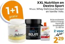 Trekpleister XXL Nutrition en Dextro Sport aanbieding