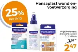 Trekpleister Hansaplast wond en voetverzorging aanbieding