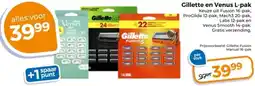 Trekpleister Gillette en Venus L-pak aanbieding