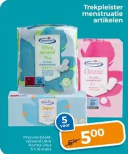 Trekpleister Trekpleister menstruatie artikelen aanbieding