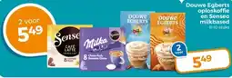 Trekpleister Douwe Egberts oploskoffie en Senseo milkbased aanbieding