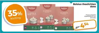 Trekpleister Bolsius theelichten doos aanbieding