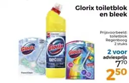 Trekpleister Glorix toiletblok en bleek aanbieding
