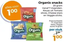Trekpleister Organix snacks aanbieding