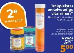 Trekpleister Trekpleister enkelvoudige vitaminen aanbieding