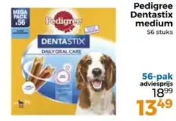 Trekpleister Pedigree Dentastix medium aanbieding