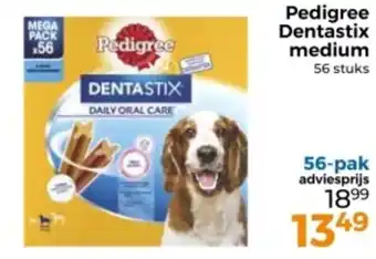 Trekpleister Pedigree Dentastix medium aanbieding