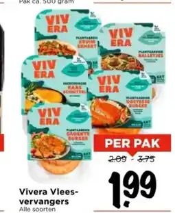 Vomar Voordeelmarkt Vivera Vlees- vervangers aanbieding