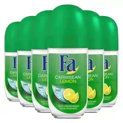 Plein.nl 6x Fa Deoroller Caribbean Lemon 50 aanbieding