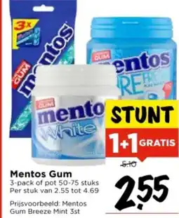 Vomar Voordeelmarkt Mentos Gum aanbieding