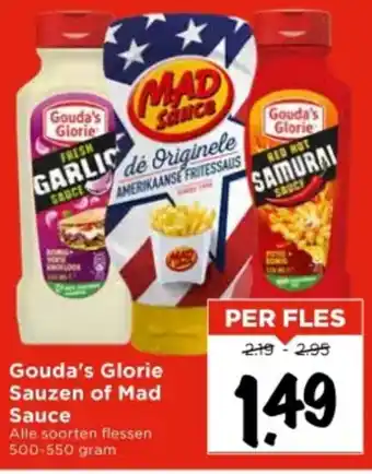 Vomar Voordeelmarkt Gouda's Glorie Sauzen of Mad Sauce aanbieding