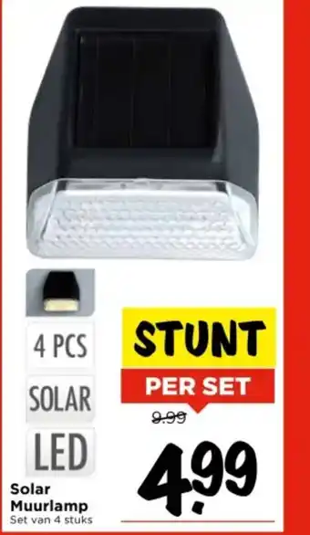 Vomar Voordeelmarkt Solar Muurlamp aanbieding